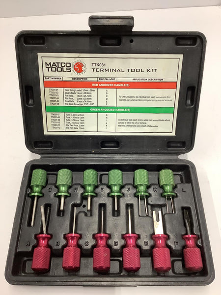 Matco Tools 12 Piece Terminal Tool Kit One Broken TTK031