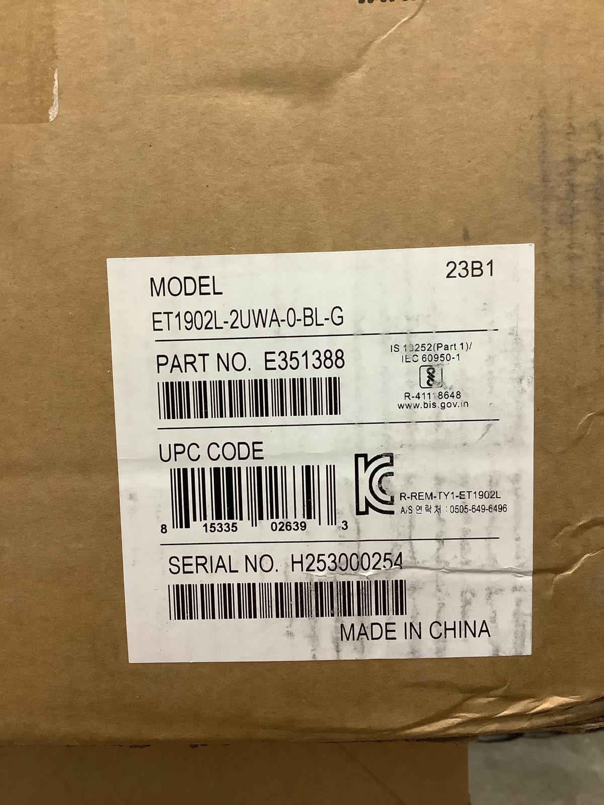 Elo 1902L 19" LCD Touchscreen Monitor TouchPro PCAP E351388