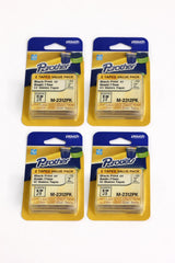 LOT OF 4 Brother 1/2" Black on White Tape (2-Pack) - M2312PK LOT OF 4 M2312PK