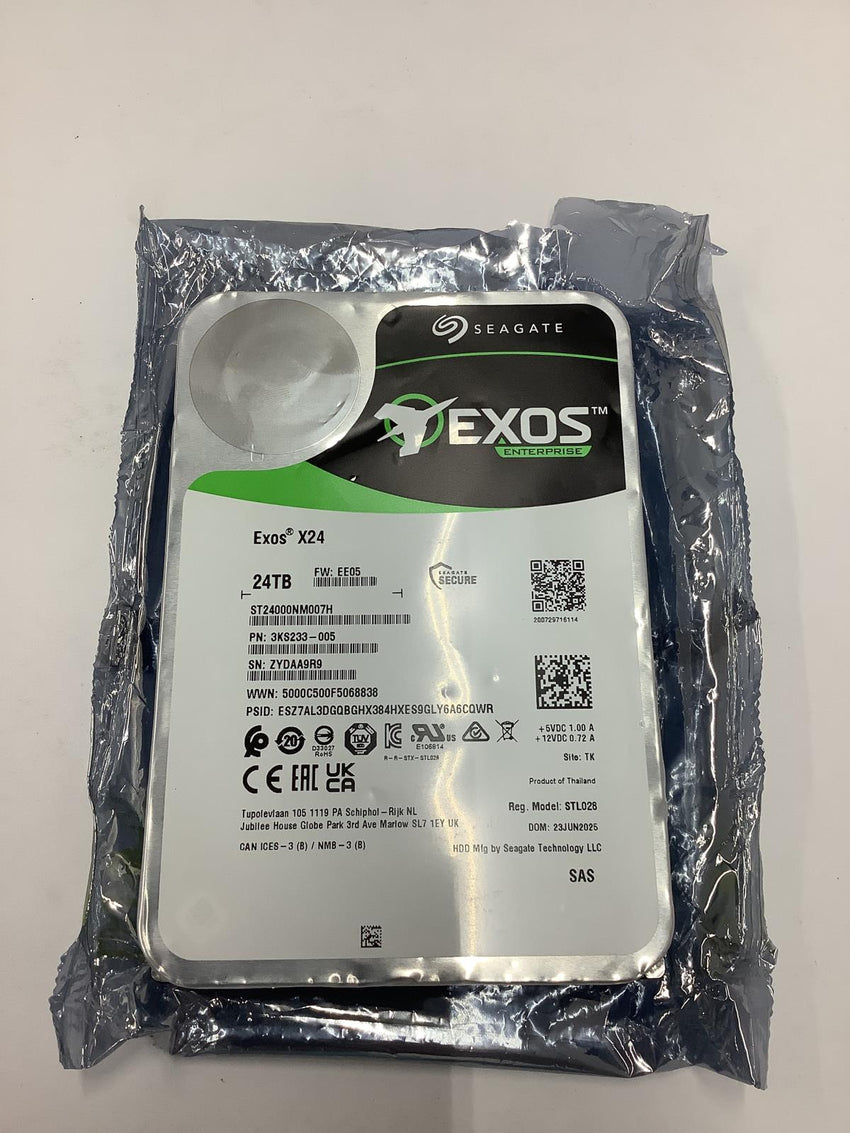 Seagate Exos X24 SAS Hard Drive 24TB READ ST24000NM007H