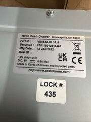 APG Standard-Duty Cash Drawer, Vasario Series, USB Pro, Black VB554A-BL1616