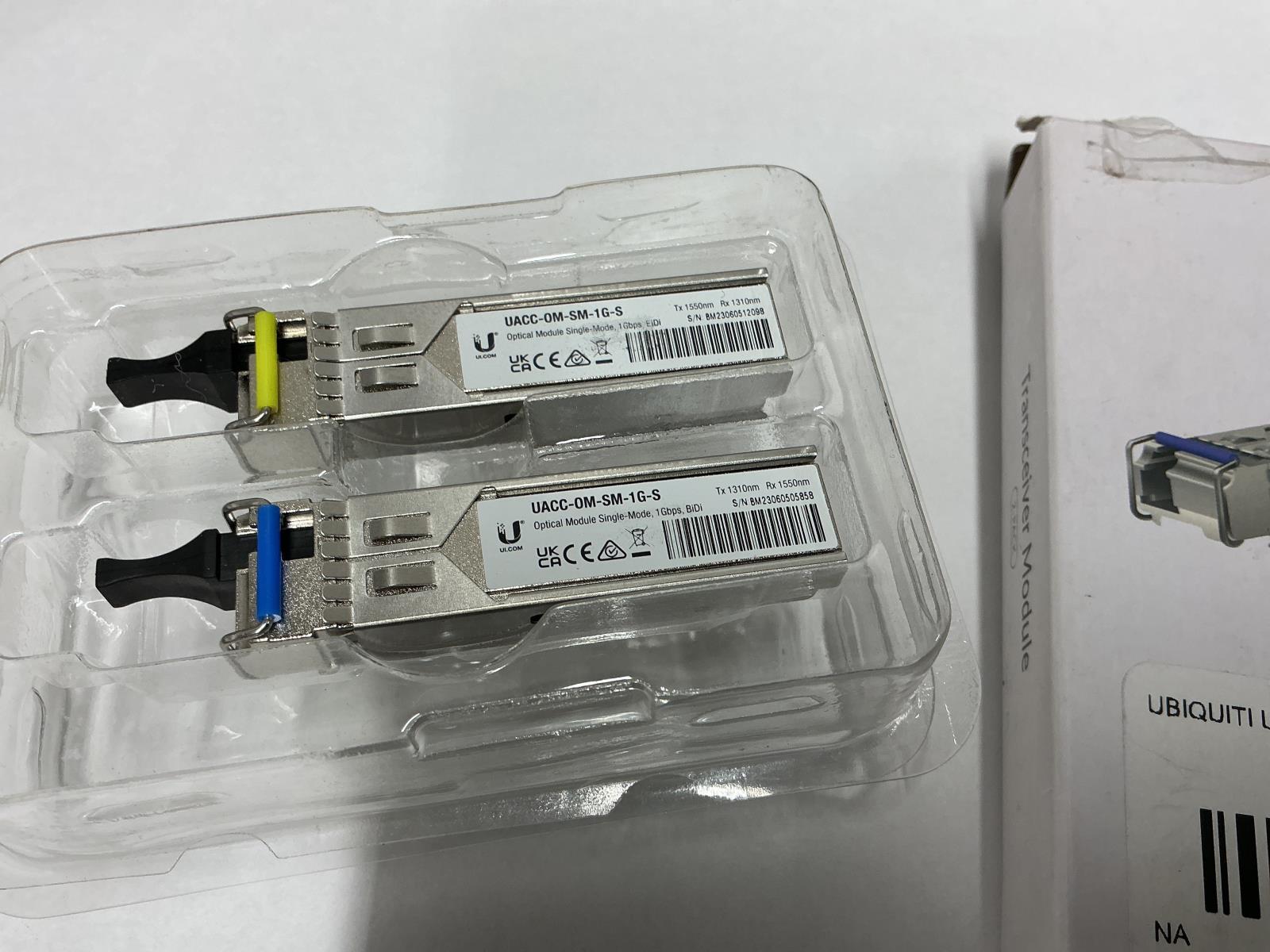 Ubiquiti Single-Mode Optical Fiber Transceiver 1Gbps 2-Pack UACC-OM-SM-1G-S-2