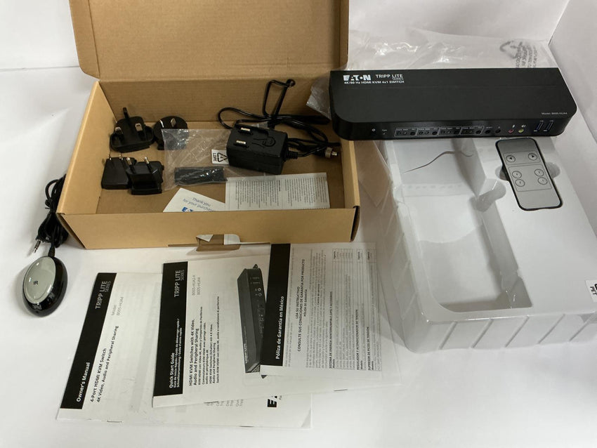 Tripp Lite 4-Port HDMI/USB KVM Switch 4K 60Hz HDR HDCP 2.2 IR Sharing B005-HUA4