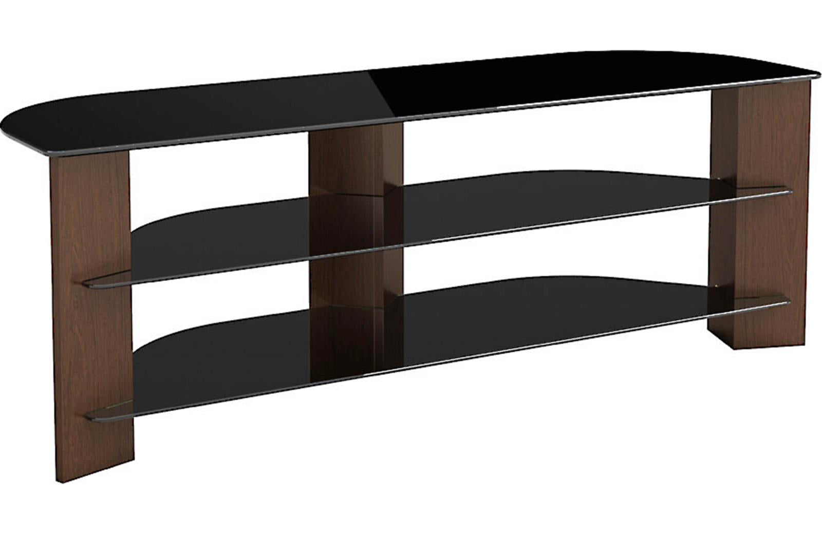 Verano TV Stand Walnut / Black Glass for TVs up to 65" FS1300VARWB-A