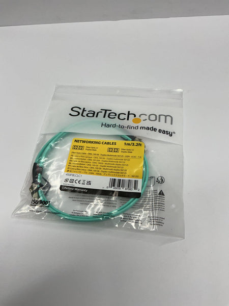 Startech 1M 3.2' Fiber Optic Cable LC/LC Male Duplex OM4 100GB  450FBLCLC1