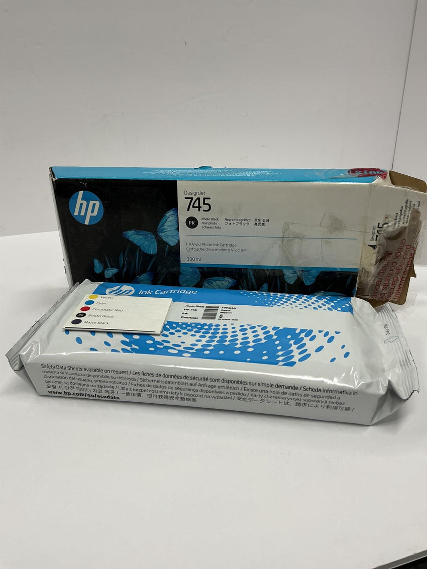 HP Photo Black 745 Ink Cartridge Genuine WARRANTY ENDED APRIL 2025 F9K04A