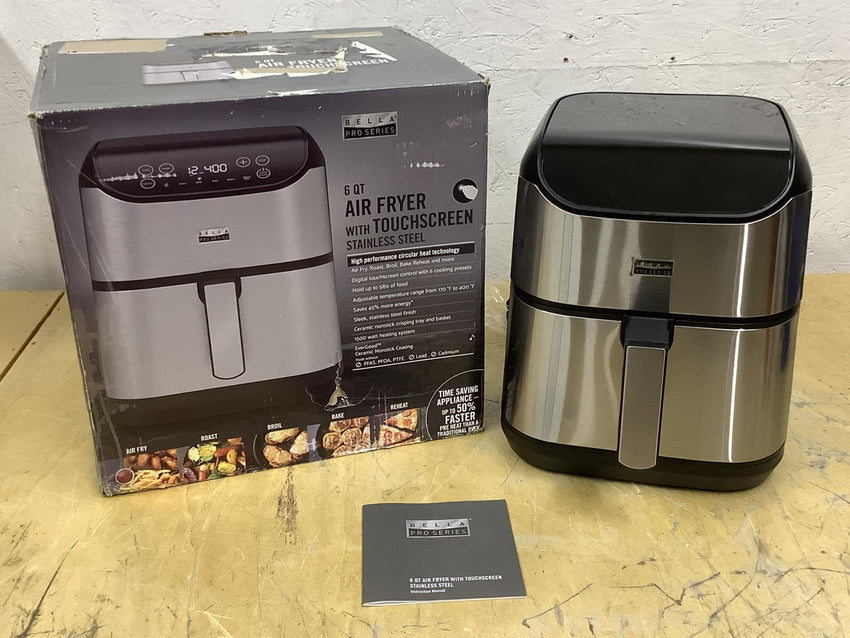 Bella PRO Series 6-qt. Digital Air Fryer with Stainless Finish 90238