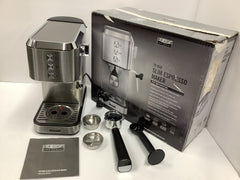 Bella Pro Series 20-Bar Slim Espresso Maker EM-2205B Stainless Steel Dent 90197