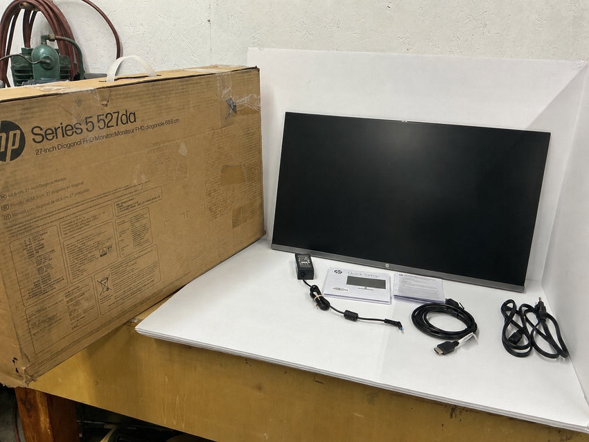 HP 527da Series 5 Pro 27" FHD Full HD LED Monitor IPS Missing Stand  B11W6AT#ABA