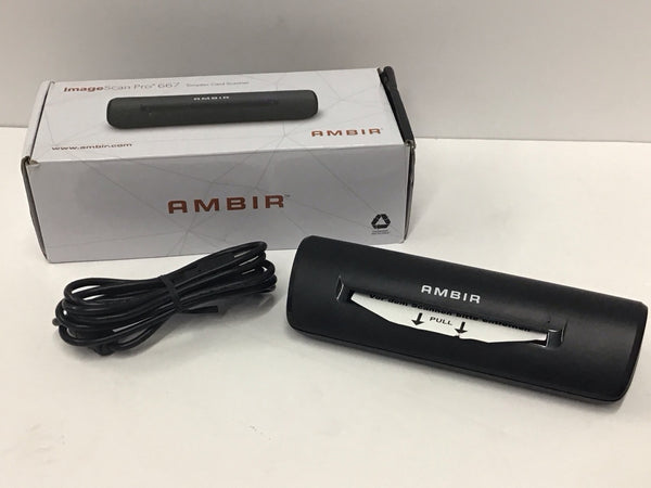 Ambir PS667 Pro Simplex ID Card Scanner AmbirScan Pro PS667-PRO