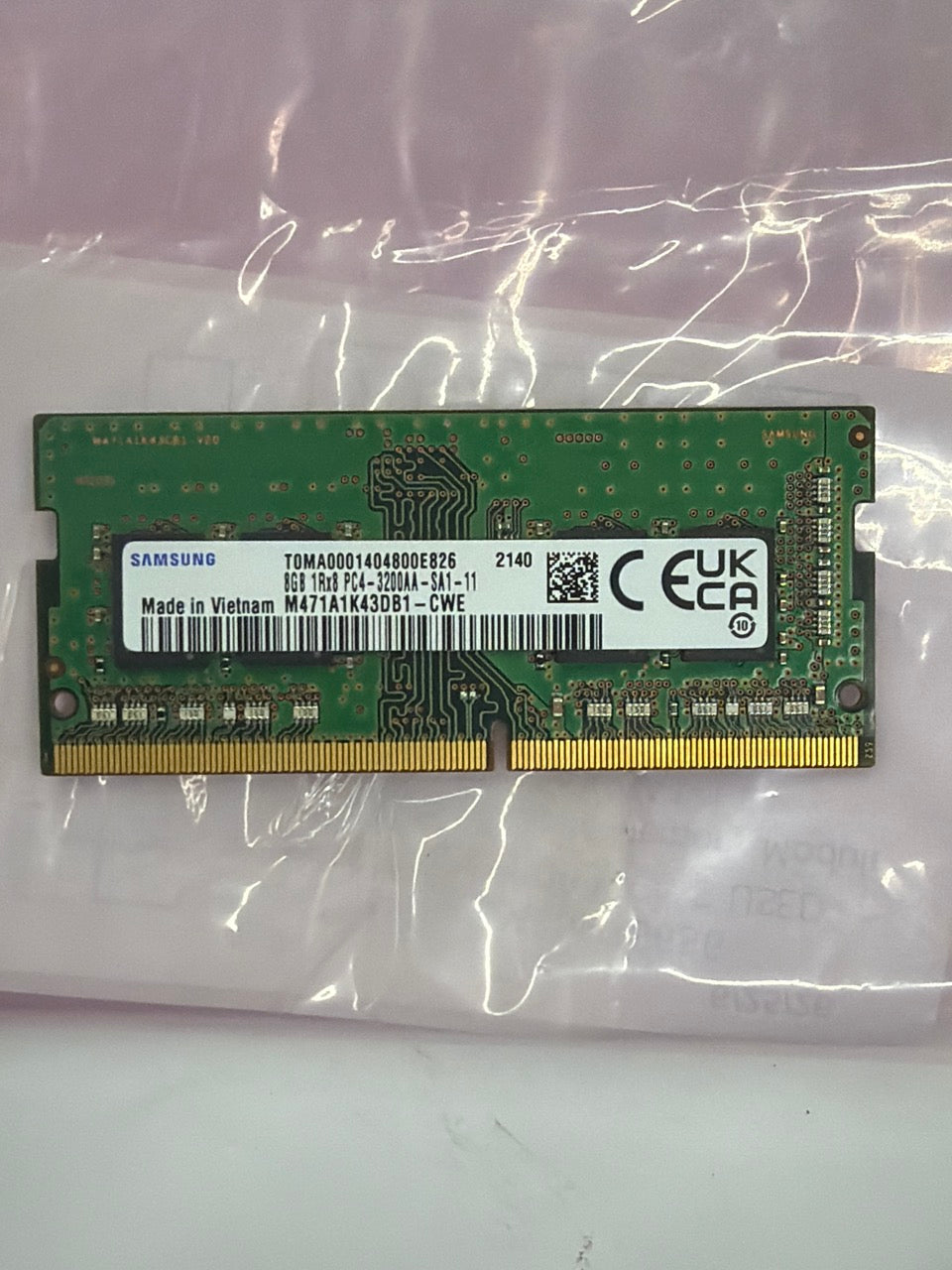 Lenovo 8GB SODIMM Memory Module PC4-3200AA-SA1-11 SM30N76636