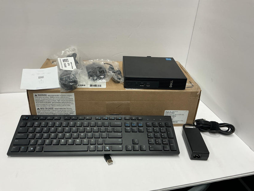Dell QCM1250 Pro Micro Computer i3-14100T 8GB RAM 256GB SSD NYM14 DENTED