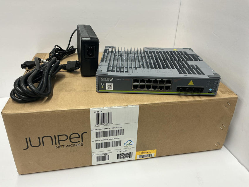 Juniper EX4100-F 12-Port Gigabit PoE  Managed Network Switch EX4100-F-12P