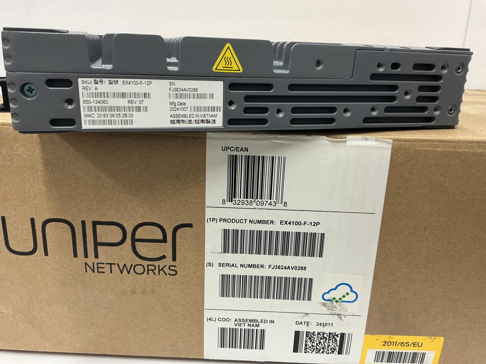 Juniper EX4100-F 12-Port Gigabit PoE  Managed Network Switch EX4100-F-12P