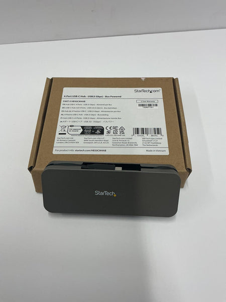 StarTech 4 Port USB C Hub 4x USB-A Bus Powered Portable Adapter HB30CM4AB