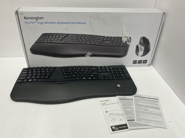 Kensington Pro Fit Ergo Wireless Keyboard /w Dongle NO MOUSE K75406US