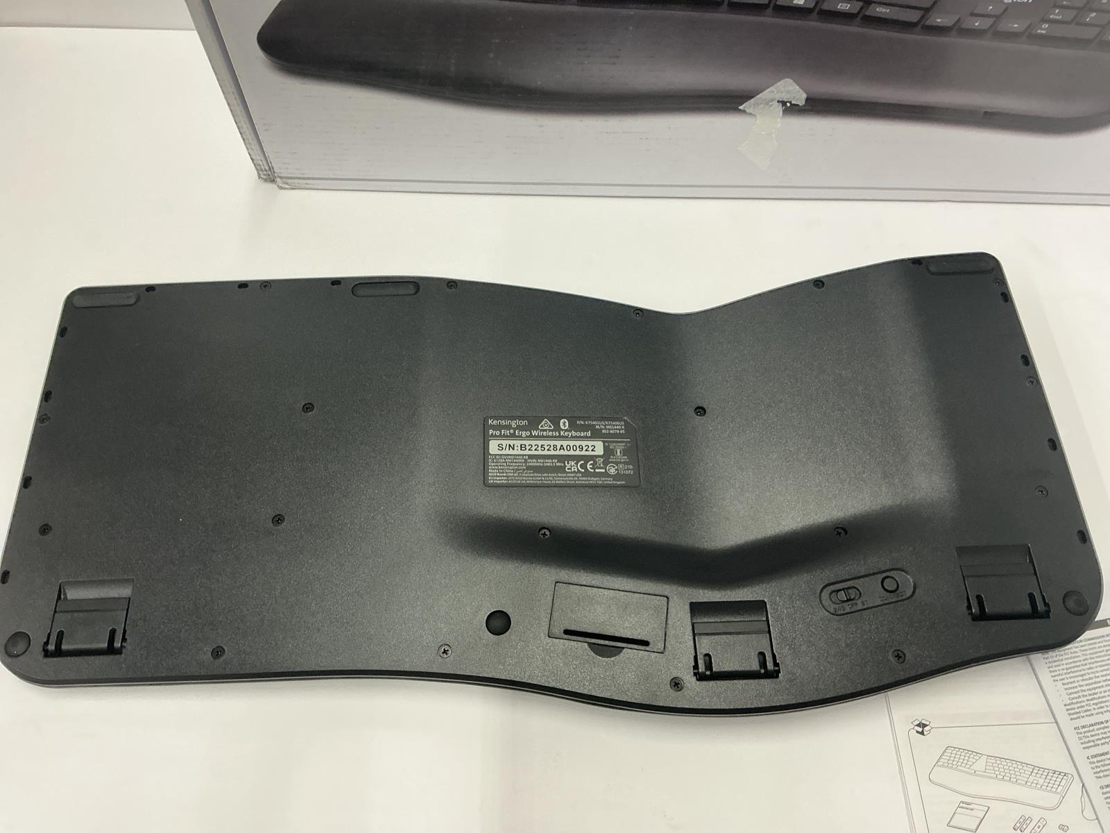 Kensington Pro Fit Ergo Wireless Keyboard /w Dongle NO MOUSE K75406US