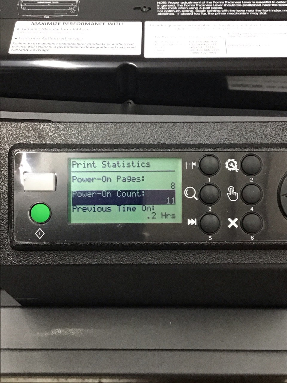 Printronix P8C05 Line Matrix Printer 500lpm Cabinet PrintNet READ P8C05-1111-0