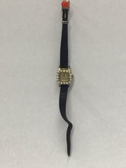Kingston Vintage ROSELU 17 Jewel Stainless Small Women's Watch Faux Pearls
