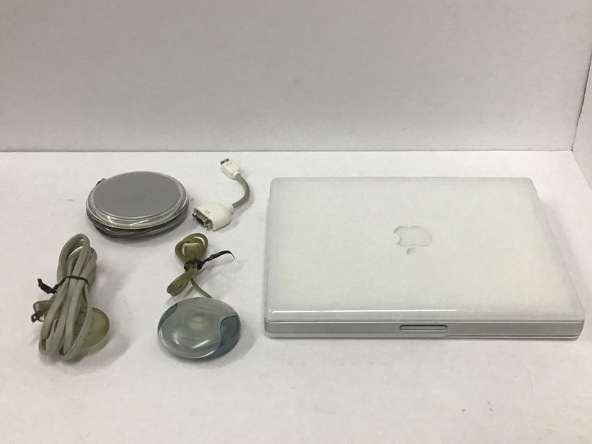 Apple iBook G3 Snow Dual-USB Vintage Laptop 500MHz 64MB 12.1" 1st Gen READ M6497
