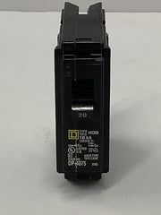 Square D Homeline 20-Amp Single-Pole Circuit Breaker 120/240V (Lot of 3) HOM120
