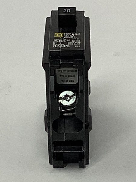 Square D Homeline 20-Amp Single-Pole Circuit Breaker 120/240V (Lot of 3) HOM120