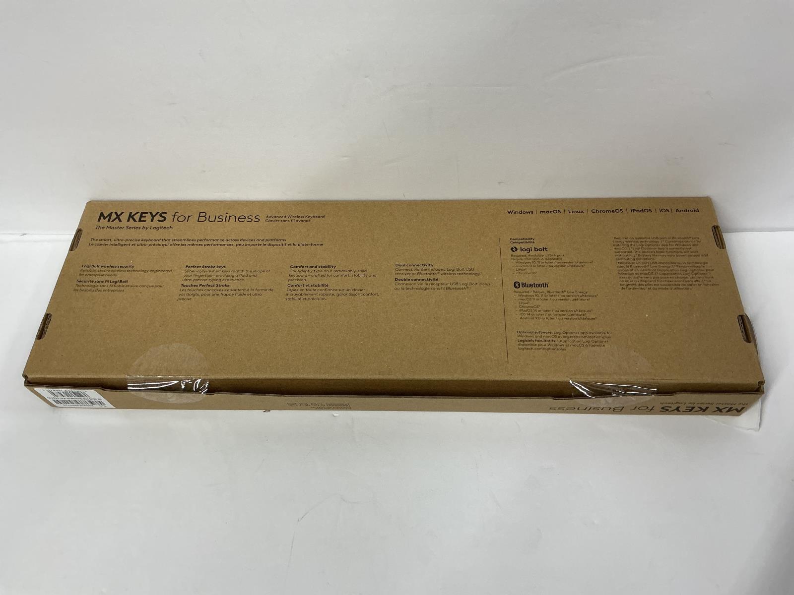 Logitech MX Keys Gen 2 Business Wireless Keyboard Tactile Backlit 920-010116