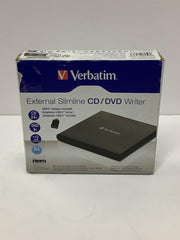 Verbatim Slim External Burner CD/DVD  /-RW Optical Drive 98938