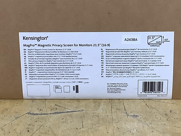 Kensington Magpro 21.5" 16:9 Privacy Filter (18.78" x 10.75") K58354WW