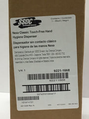 SSDC Nexa Classic Touch-free Hand Hygiene Dispenser Black New 9221-1668