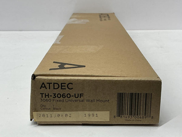 ATDEC Fixed Universal Ultra Slim TV Wall Mount with Locking Mechanism TH-3060-UF