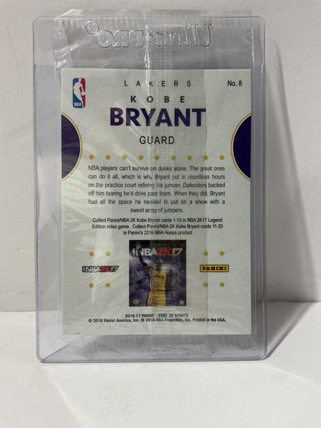 Panini Kobe Bryant NBA 2K17 Promo Sealed #8 On Back Sealed NBA2k17PROMO