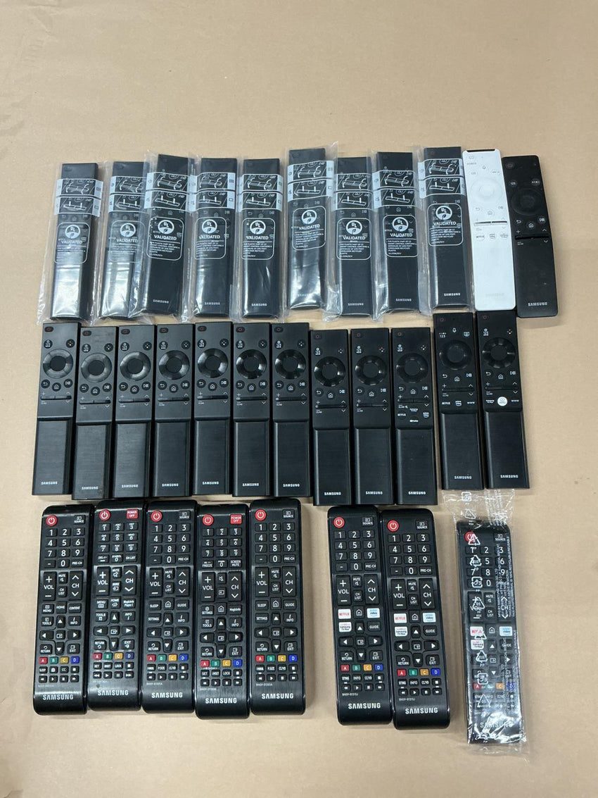 Lot of 31 Samsung Remote Controls for Smart TVs (NO BATTERIES)