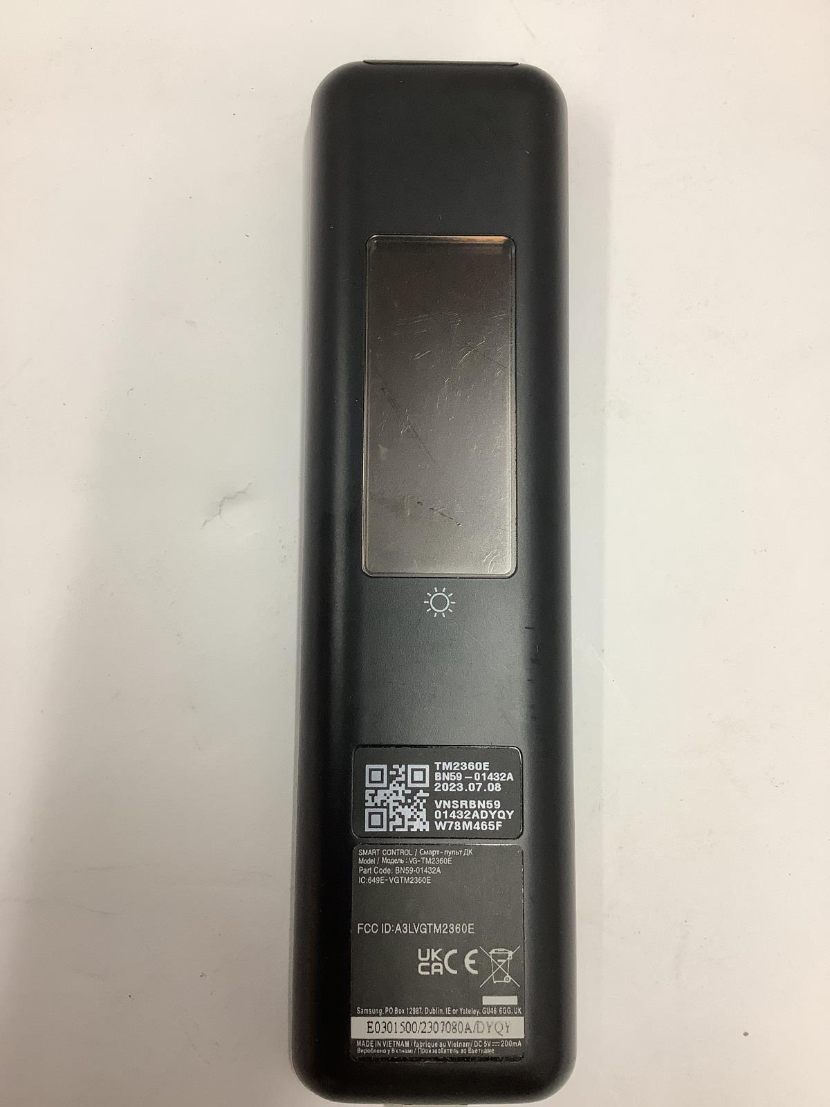 Samsung Remote Remocon Eco Smart Voice Control Solar Black TM2360E BN59-01432A