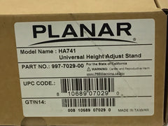 Planar HA741 Universal Height Adjust Monitor Stand 17"-27" 997-7029-00
