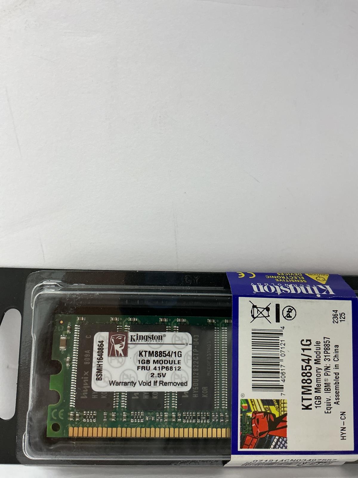 Kingston 1GB Non ECC Memory Module PC2700 333MHz CL2.5 184-Pin KTM8854/1G