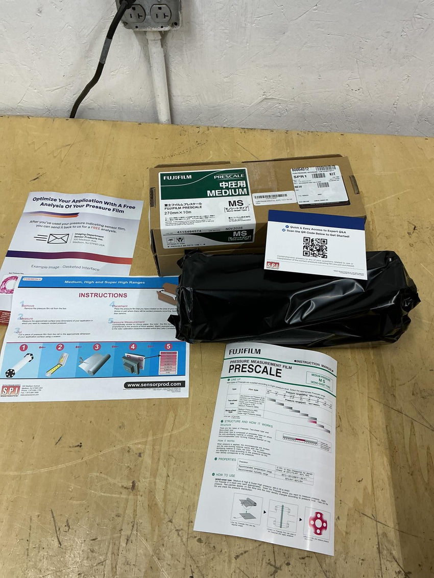 Fujifilm Prescale Medium Pressure MS Mono-Sheet Indicating Film MS R270 10M 1