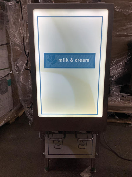 SureShot AC20 Refrigerated Milk/Cream Liquid Dispenser 2 Tank Dairy READ AS-IS