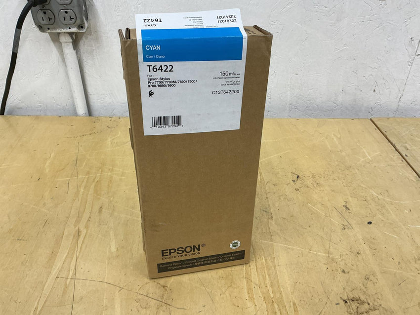 Epson T6422 Cyan 150ml Ink Cartridge C13T642200 OCTOBER 2026 T6422
