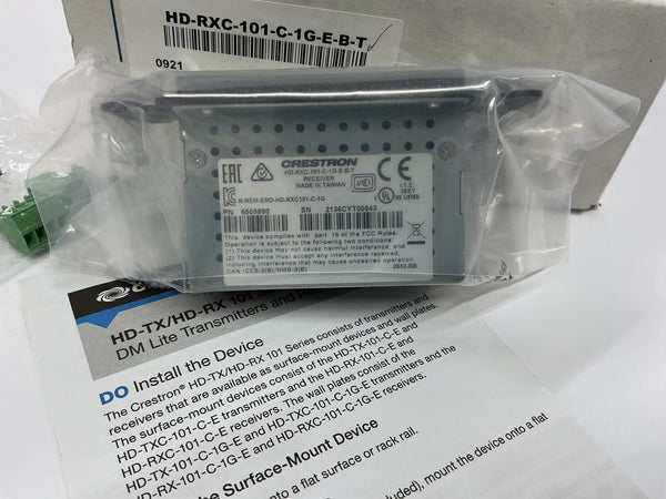 Crestron HD-RXC-101-C-1G-E-B-T DM Lite Receiver HDMI IR RS-232 6509890