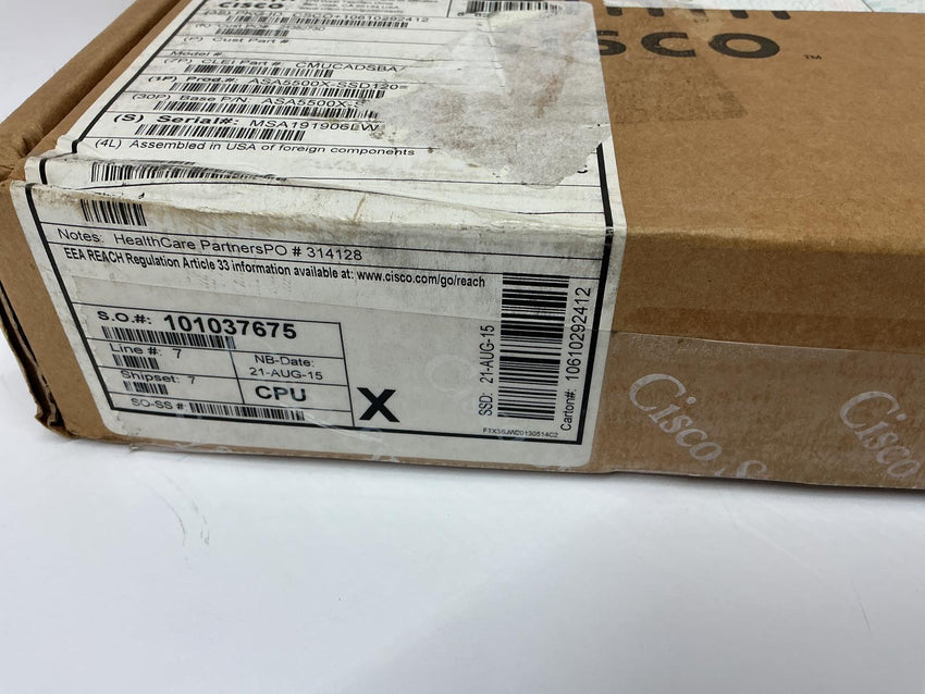 Cisco 120GB Internal Solid State Drive For Cisco ASA ASA5500X-SSD120