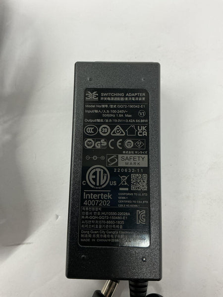 Intertek AC Power Adapter 19V 3.42A 65W  GQ72-190342-E1