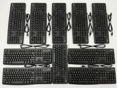 LOT OF 10 Logitech K120 full-size wired USB keyboard YU0036 820-009241