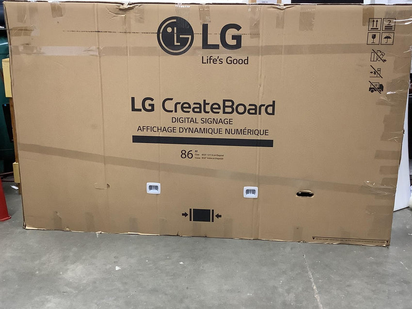 LG 86'' CreateBoard Pro Smart Board Google Mobile Services Built-in AI 86TR3PN-B