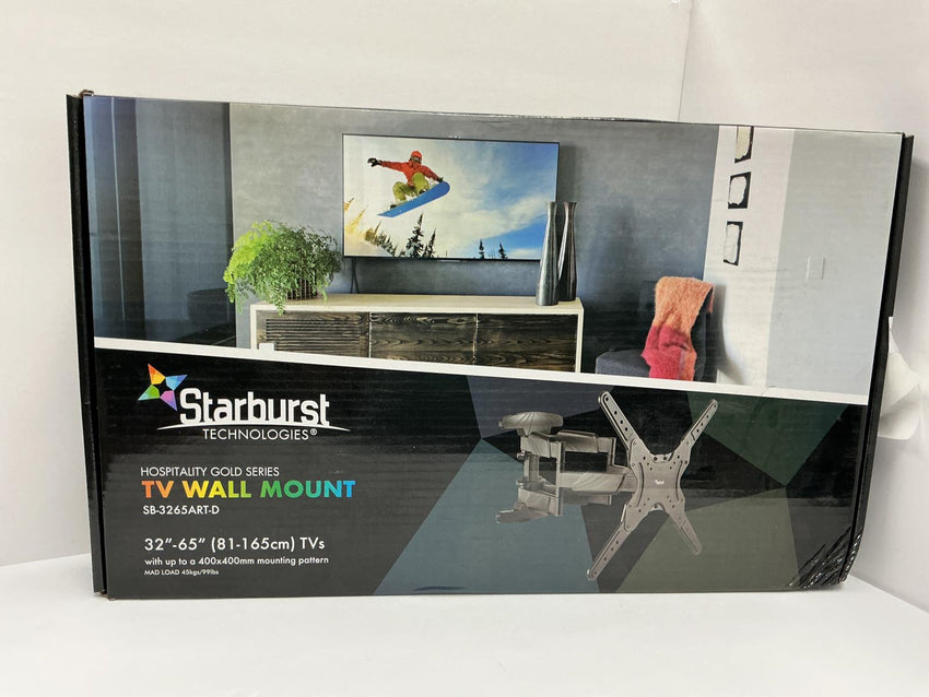 Starburst Full Motion Dual Arm TV WallMount 32-65"FlatPanel Display SB-3265ART-D