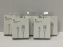 Apple Lightning to USB Cable (1m-3.3') (Lot of 5) Genuine OEM MXLY2AM/A