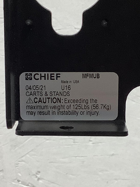 Chief Height Adjustable Mobile Cart Flat-Panel Display 15-45 Viewing Angle MFMUB