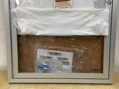 Global Industrial Enclosed Cork Bulletin Board 24"W x 36"H 1 Door GLO-695481