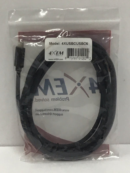 4XEM 6FT USB C to USB C Cable USB 3.1 Gen 2 5Gbps (Lot of 14) 4XUSBCUSBC6