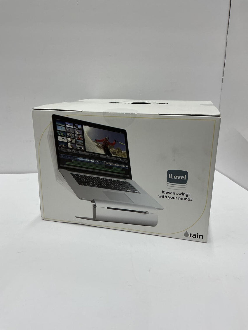 Rain Design iLevel2 Laptop Macbook Adjustable Stand Silver Aluminum 12031